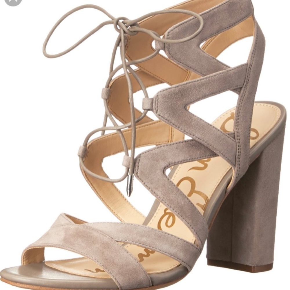 Sam Edelman Yardley Lace Up Suede Sandal - Picture 1 of 13